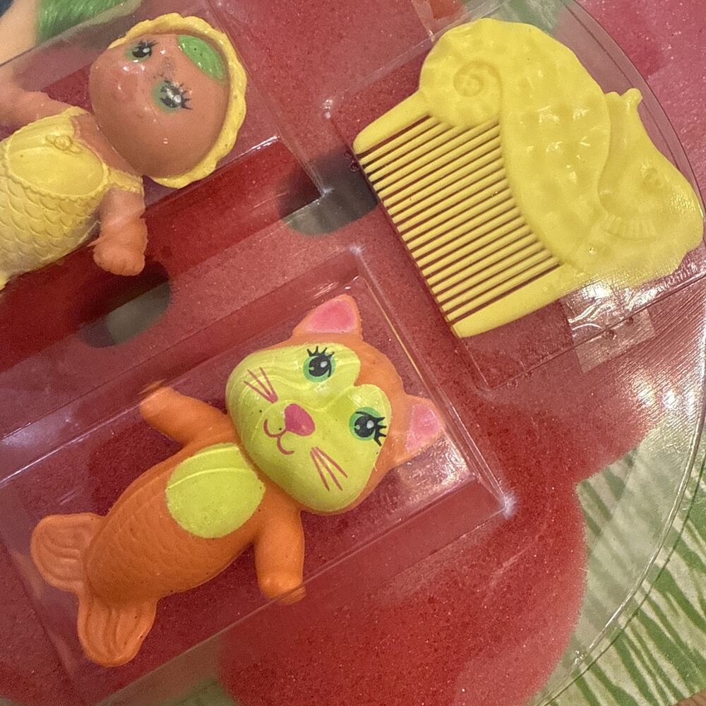 Vtg 1981 Kenner Sea Wees TropiGals OCEANNA BABY SEABRINA SEASER Combo NEW IN BOX - Picture 6 of 6